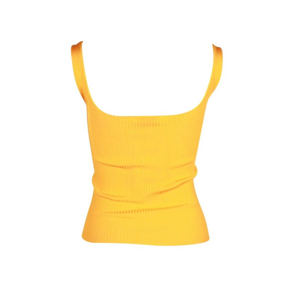 Sandro Paris Knitted Tank Top in Orange Polyester - Picture 3 of 4